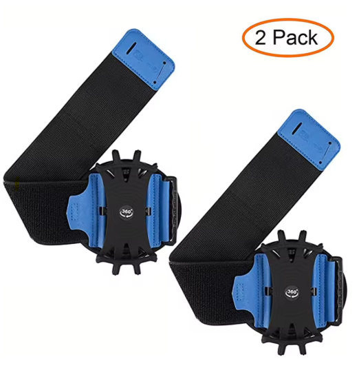 Universal 360° Rotating Sports Wristband Phone Holder – Elastic, Secure, Hands‑Free