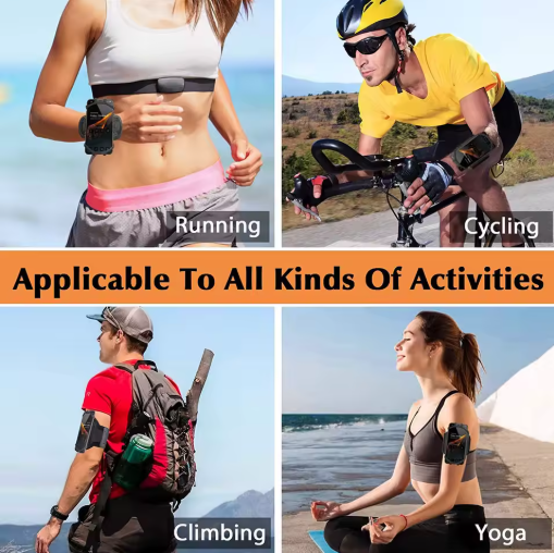 Universal 360° Rotating Sports Wristband Phone Holder – Elastic, Secure, Hands‑Free