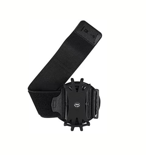 Universal 360° Rotating Sports Wristband Phone Holder – Elastic, Secure, Hands‑Free