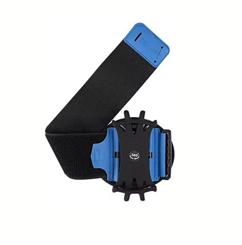 Universal 360° Rotating Sports Wristband Phone Holder – Elastic, Secure, Hands‑Free