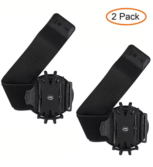 Universal 360° Rotating Sports Wristband Phone Holder – Elastic, Secure, Hands‑Free