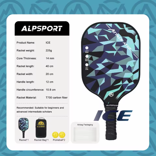 ALPSPORT SWIRL Graphite Pickleball Paddle – Lightweight, Durable & High‑Performance Racket