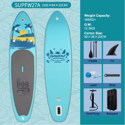 Premium Inflatable SUP Board 335×84×15 – FunWater All‑Round Paddle Set