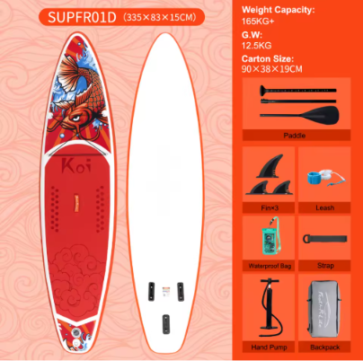 Premium Inflatable SUP Board 335×84×15 – FunWater All‑Round Paddle Set