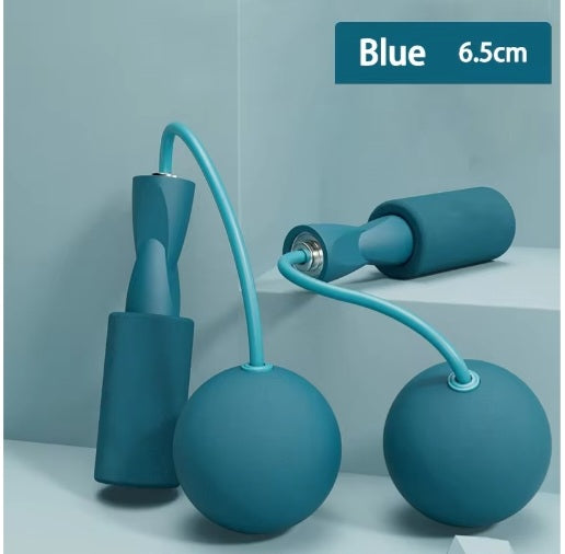 Tangle‑Free Cordless Jump Rope with Weighted Balls | Home Fitness & Fat‑Burning Tool