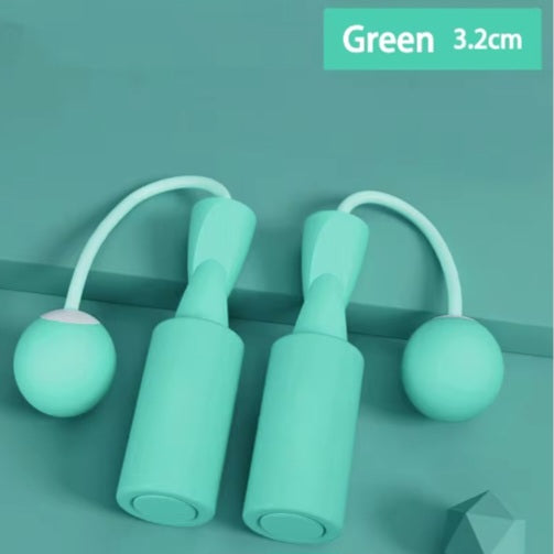 Tangle‑Free Cordless Jump Rope with Weighted Balls | Home Fitness & Fat‑Burning Tool